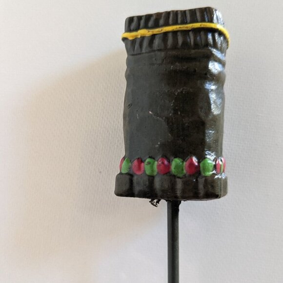 NWT Awesome Tiki Plant Pick Tropical Luau Home Decor Love of Gardening Scary NEW - Picture 3 of 3